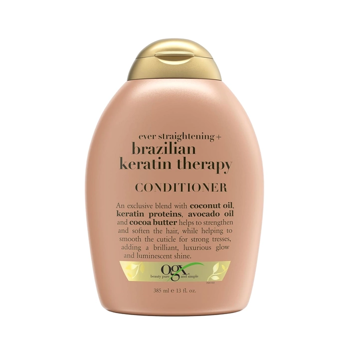 Wygładzająca odżywka do włosów OGX Brazilian Keratin Therapy kokos 385 ml