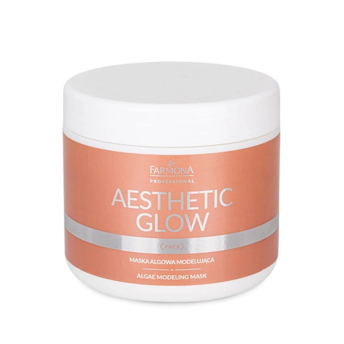 Modelująca maska algowa do twarzy z witaminą E Aesthetic Glow Farmona 160 g