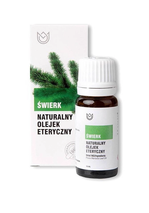 Olejek eteryczny ŚWIERK 100% naturalny do nawilżaczy aromaterapii NA 10 ml