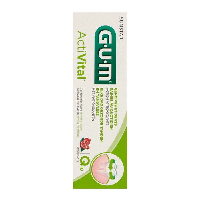 Wielozadaniowa żelowa pasta z koenzymem Q10 GUM ActiVital Sunstar 75 ml