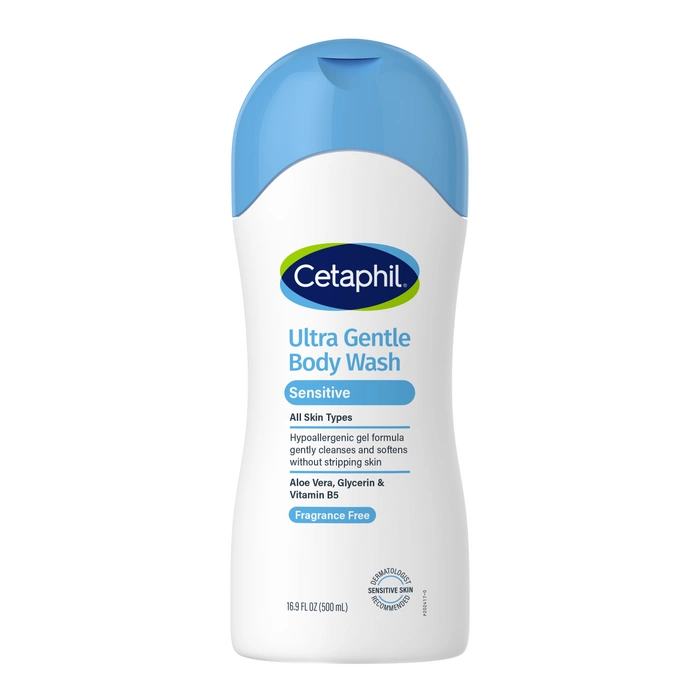 Łagodny żel myjący bez parabenów i zapachu Ultra Gentle body Cetaphil 500ml
