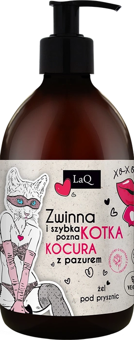 Naturalny żel pod prysznic dla kobiet PIWONIA: Zwinna i szybka LaQ 500ml