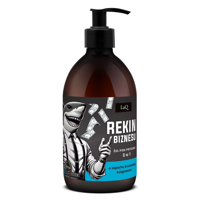 Żel pod prysznic dla mężczyzn 8w1 żeń-szeń vegan REKIN BIZNESU LaQ 500 ml