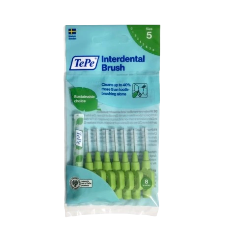 Szczoteczki międzyzębowe 0,8 mm zielone TePe Original 8 szt