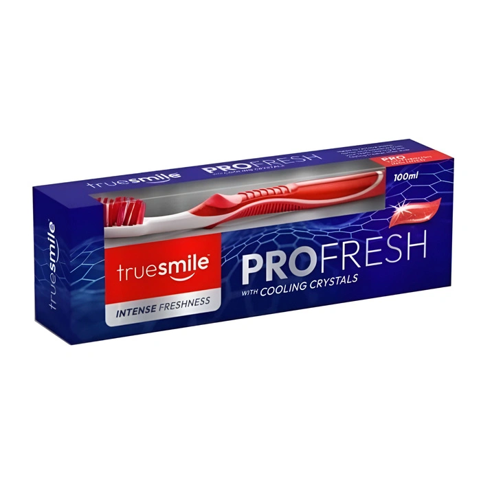 Pasta do zębów z fluorem + szczoteczka Intense Freshness Truesmile 100 ml