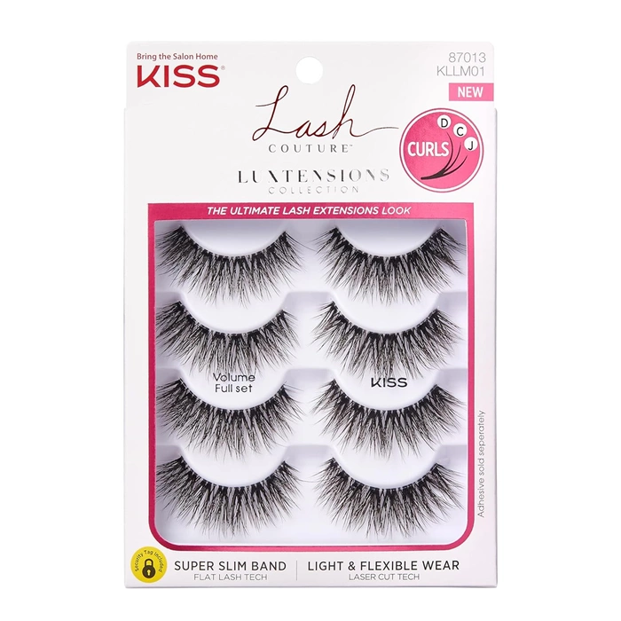 Sztuczne rzęsy Volume Full set Multipack x4 Kiss