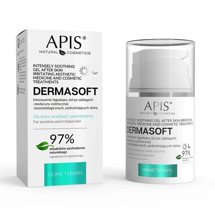 Żel łagodzący podrażnienia po zabiegach skóra wrażliwa DERMASOFT Apis 50 ml