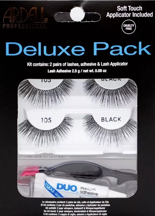 Sztuczne rzęsy i klej zestaw Ardell Deluxe 105