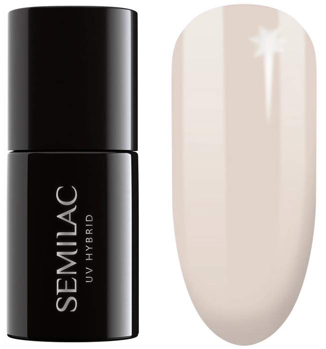 Lakier hybrydowy do paznokci beżowy #583 Semilac Second Skin Nude 7ml