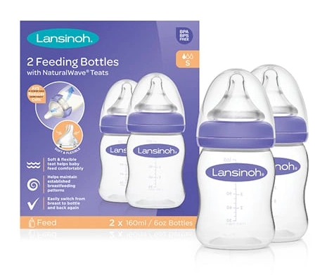 Lansinoh Butelka do karmienia smoczek S 2x160 ml