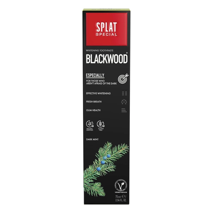 Pasta do zębów wybielająca z węglem bez fluoru Special Blackwood SPLAT 75ml