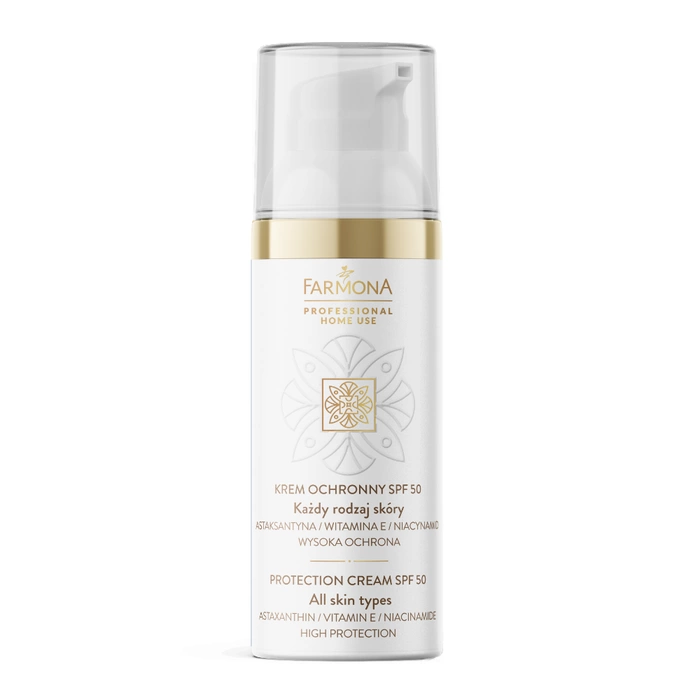 Ochronny krem do twarzy SPF 50 z witaminą E i niacynamidem Farmona 50 ml