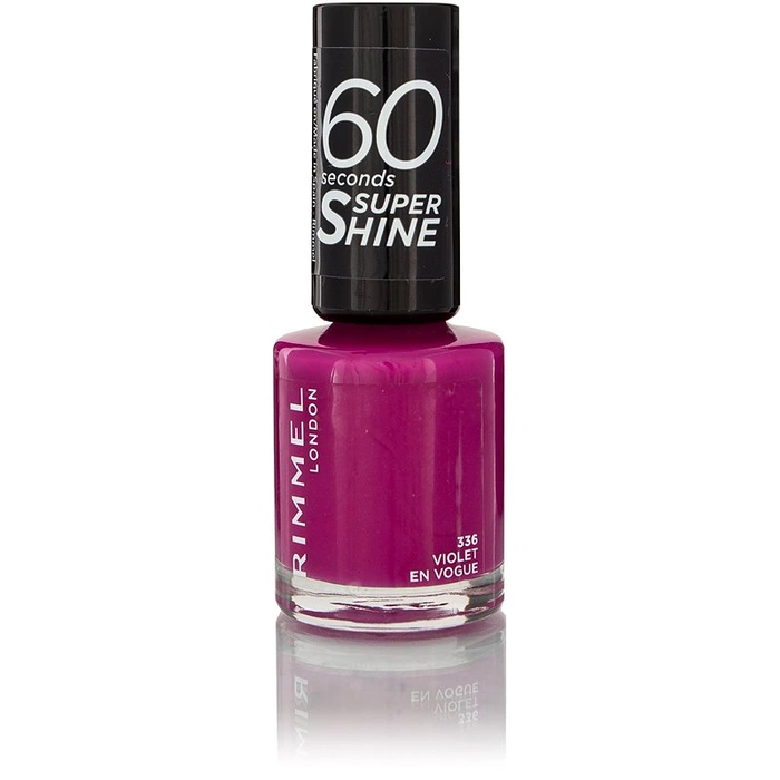 RIMMEL LONDON Super shine Lakier do paznokci 336 VIOLET EN VOGUE 8 ml