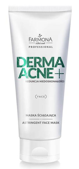 Maska ściągająca z glinką oczyszczająca pantenol DERMA ACNE+ Farmona 200 ml