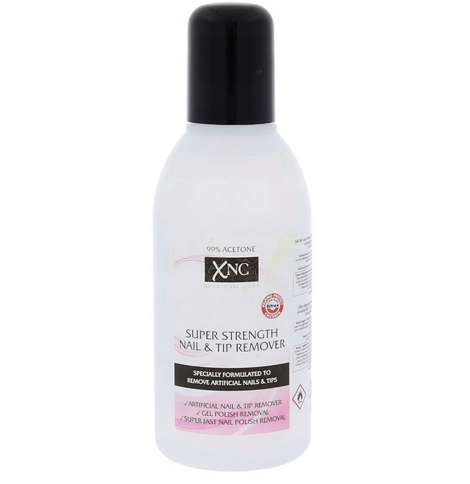 Zmywacz do paznokci 99% acetonu usuwa tipsy hybrydę żel XNC Xpel 150 ml