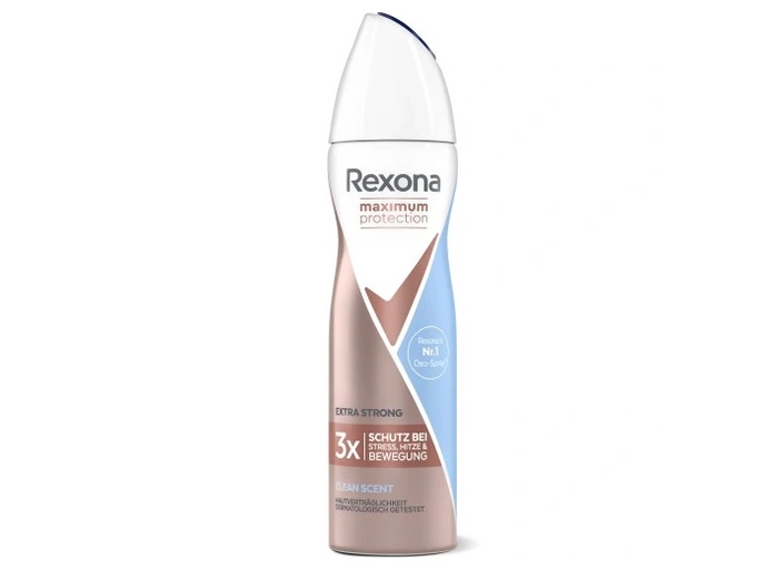 Antyperspirant damski w sprayu extra mocna ochrona Clean Scent Rexona 150ml