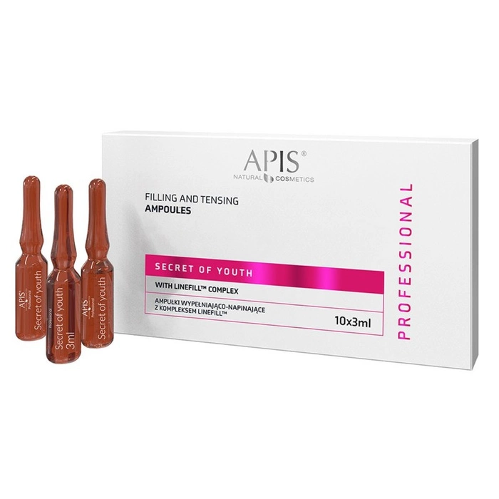 Ujędrniające ampułki z kompleksem Linefill SECRET OF YOUTH Apis 10x3 ml