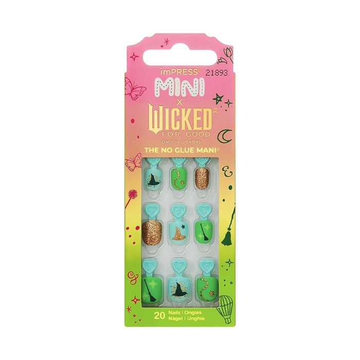 Paznokcie samoprzylepne dla dzieci WICKED limited KISS imPRESS 20 szt mini