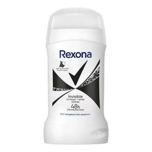 Antyperspirant damski w sztyfcie bez alkoholu 48h Invisible Rexona 50 ml