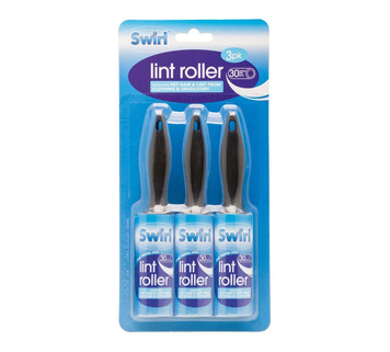 Zestaw Rolek do ubrań Swirl Lint Roller Travel Size 30 sheets 3-pack 1szt