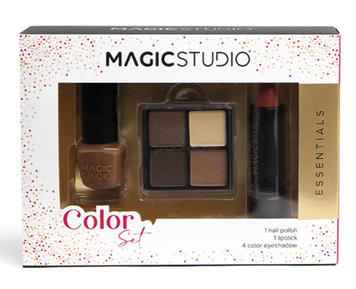 Zestaw do makijażu cienie do powiek pomadka lakier Magic Studio Set 1 szt