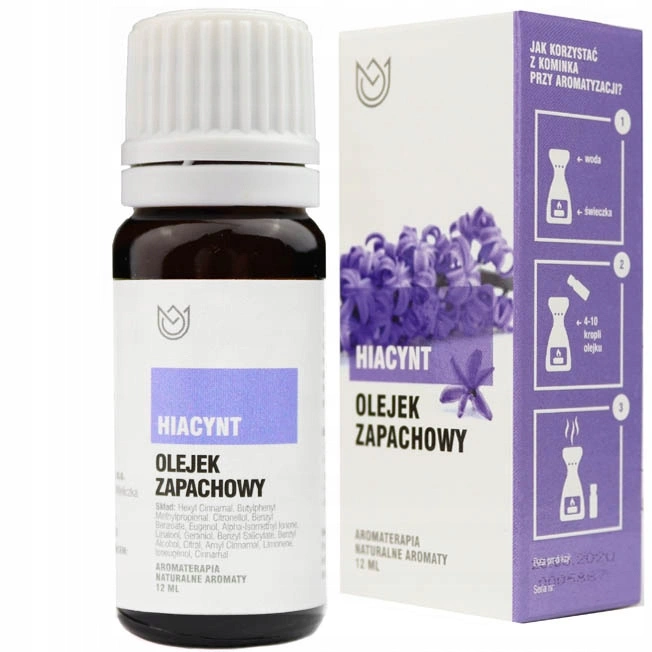 Olejek zapachowy HIACYNT do kominków i aromaterapii Naturalne Aromaty 10 ml