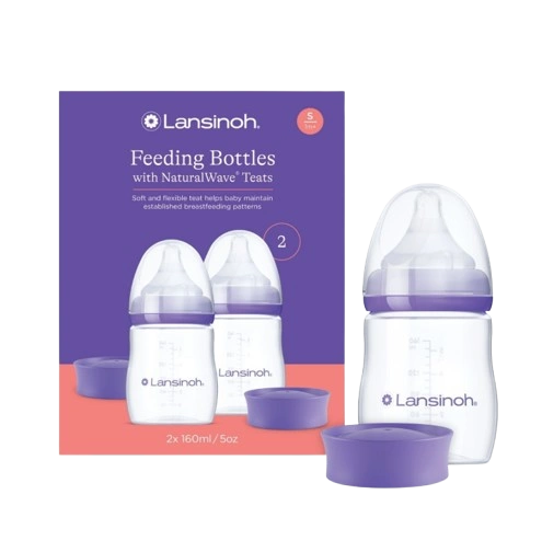 Lansinoh Butelka do karmienia smoczek S 2x160 ml