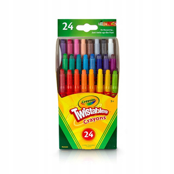- Kredki świecowe Twistables 24 kolory Crayola