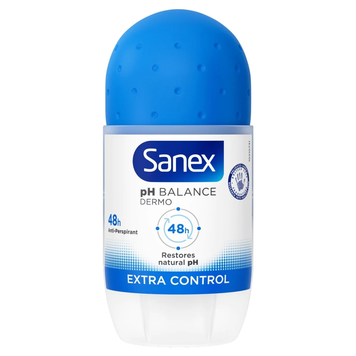 Antyperspirant w kulce unisex Extra Control Roll On Sanex 50 ml