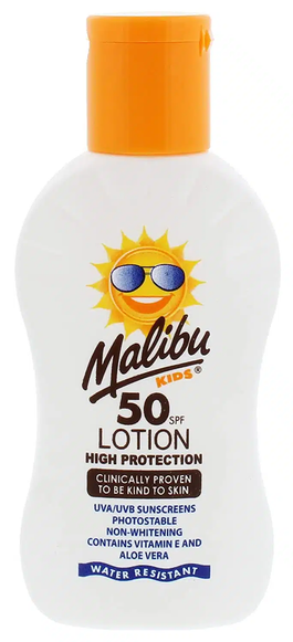 Balsam do opalania dla dzieci wodoodporny SPF 50 Malibu Kids 100 ml