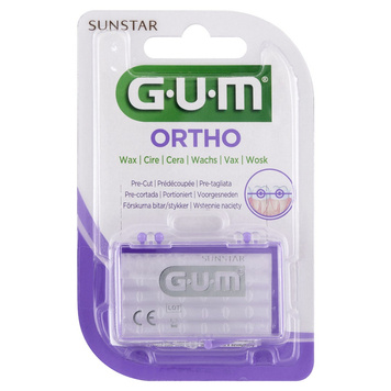 Bezsmakowy neutralny wosk ortodontyczny GUM ORTHO Sunstar 1 szt