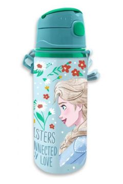 Bidon aluminiowy ze słomką butelka dla dzieci Elsa Kraina Lodu Frozen 600 ml