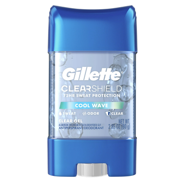 GILLETTE CLEAR SHIELD COOL WAVE dezodorant w sztyfcie dla mężczyzn 80 g