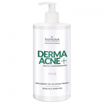 Gruszkowy żel do mycia twarzy na niedoskonałości DERMA ACNE+ Farmona 500 ml