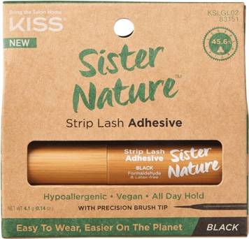 KISS czarny klej do rzęs sister nature  4,1 g