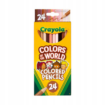Kredki ołówkowe dla dzieci Crayola 24 kolory Colors Of The World