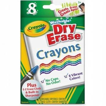 Kredki świecowe Crayola Dry Erase 8 kolorów