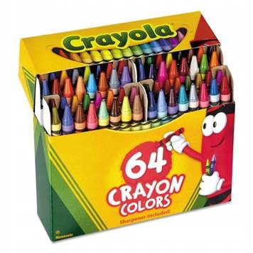 Kredki woskowe 64 kolory Crayola