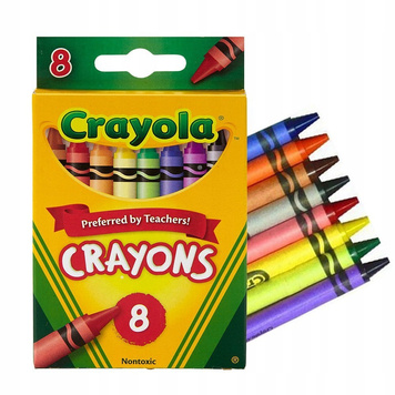 Kredki woskowe 8 kolorów Crayola