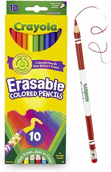 Kredki wymazywalne Crayola 10 kolorów