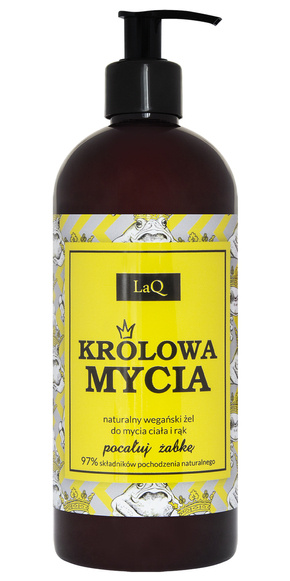 LaQ Żel do mycia ciała i rąk KRÓLOWA MYCIA 400 ml