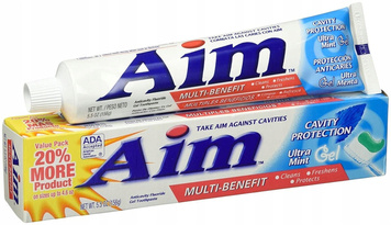 Miętowa pasta żelowa do zębów Cavity Protection AIM Multi Benefit 156 g
