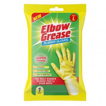 Mocne rękawice gumowe do prac domowych rozmiar L Elbow Grease 1 sztuka