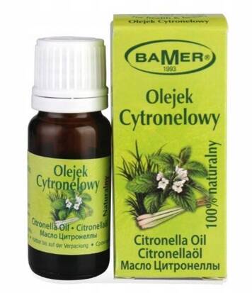 Olejek eteryczny 100% naturalny do aromaterapii Cytronelowy Bamer 7 ml