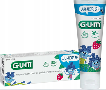 Sunstar GUM Junior 6+ Truskawkowa pasta do zębów 50 ml