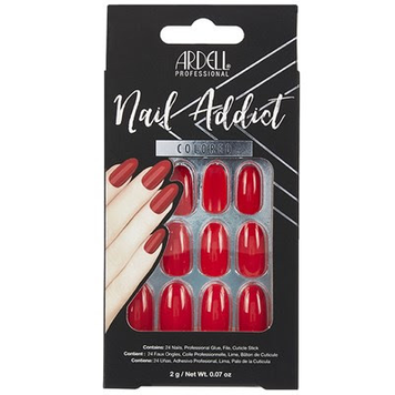 Sztuczne paznokcie migdałki długie + klej Manicure Nail Tips Ardell 28 szt