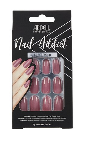 Sztuczne paznokcie migdałki długie sweet pink + klej Manicure Ardell 28 szt