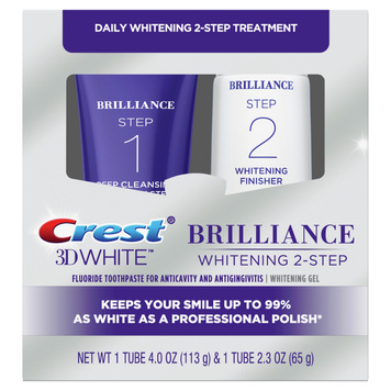 Zestaw wybielający zęby Crest Brilliance Whitening 2-Step 1 sztuka