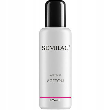 Zmywacz do lakieru hybrydowego aceton kosmetyczny Semilac Acetone 125 ml