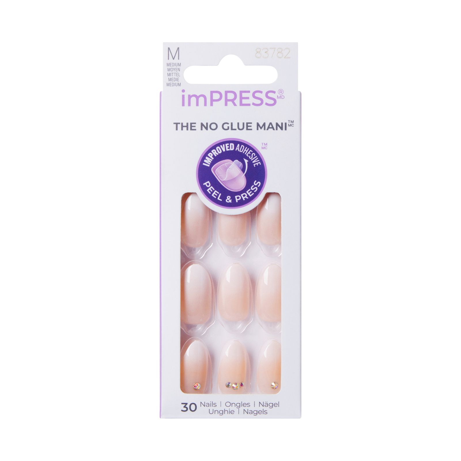 KISS imPRESS KIMM01C Ombre/Cyrkonie